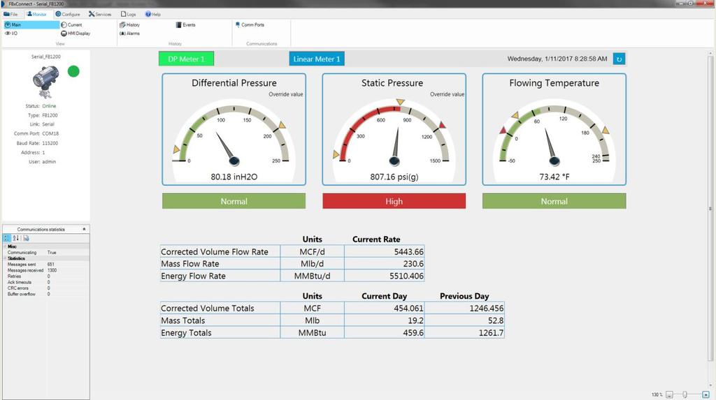 Designed for ease of use, FBxConnect provides at-a-glance monitoring, quick access to commonly performed tasks, and configuration wizards to quickly get your equipment up and running.