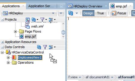 4. In the drop menu, select ADF List/View ADF Table. The Create Table dialog will open. 5.