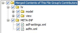 For example, select the File Groups WEB INF/classes Filters node. The following list will appear: 6.