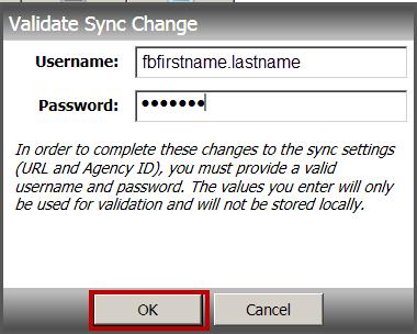 5. On the Settings Sync/Post screen, in the Agency ID filed enter your Station Number.
