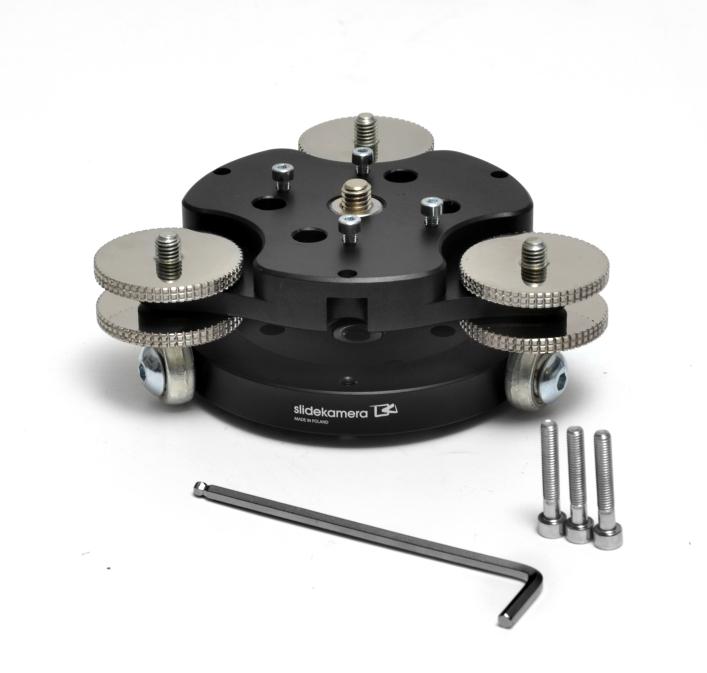 AF-8 Leveling Adapter: 8 0 9 4 5 9 Four M4x screws [8] Lower knobs for precise leveling [9] Upper knobs that lock the position, ensuring stability once the right position is reached [0] AF- LG