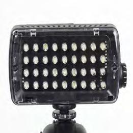 light is needed for shooting video or stills It can be hand held, mounted on a flash hotshoe or fitted to any number of Manfrotto supports via its standard 1/4 thread The ML240 Mini LED light is