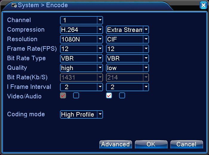 Storage Full - select either overwrite or stop record when HDD is full. Video Standard - select either PAL or NTSC system. Auto Logout - set the time to logout automatically if you prefer.