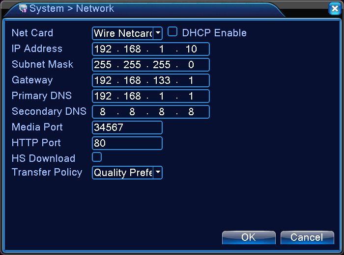 DHCP Enable: obtain IP address automatically to avoid IP Conflict with