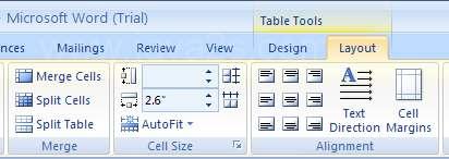 Reduce the size of the table Click anywhere in the table Lesson Ten: Tables Part 2 On the Table Tools>Layout, Cell Size group, choose Autofit, then Autofit Contents.