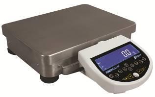and RS-232 interfaces provide speedy communication with computers and printers Large, grade 304 stainless steel pan allows easy cleaning External calibration allows for verification and adjustment