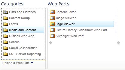 Additional Provided Web Parts There are many different web parts you can use in SharePoint without having to create the content first.