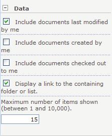 Relevant Documents Web Part The Relevant Documents web part allows you to view all documents, even across multiple libraries on the sites that are relevant to