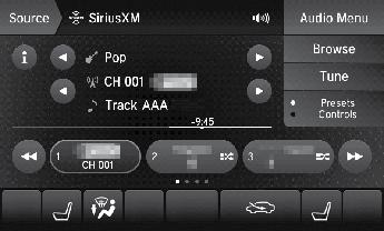 SiriusXM Radio Available on a subscription basis only. For more information or to subscribe, contact your dealer or visit www.siriusxm.com/subscribenow (U.S.) or www.