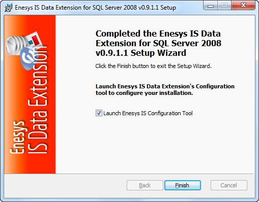 It is necessary to configure your installation using this program if this is the first time you install Enesys IS Data Extension, as you will need to configure the License Key.