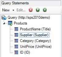 You can now reorder the fields inside the Query Statements panel