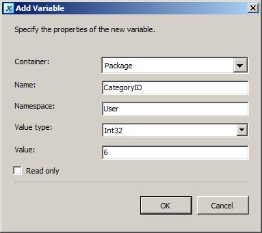 the New Variable option, you have to fill in the Add Variable form: Once each
