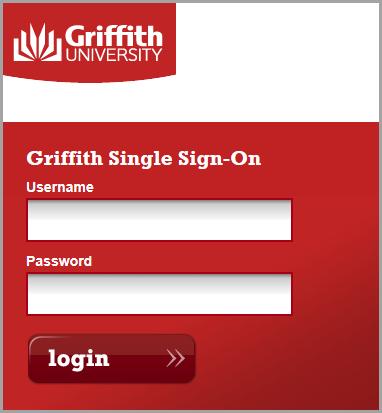 Figure 1 Sign in to WebEx 3. If you are not already logged into Griffith Single Sign-On you will be prompted to login. Enter your login credentials. Figure 2 Griffith Single Sign-On 4.