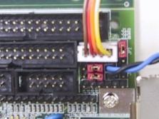 Connect the 4-pin power control cable with this J5 header.