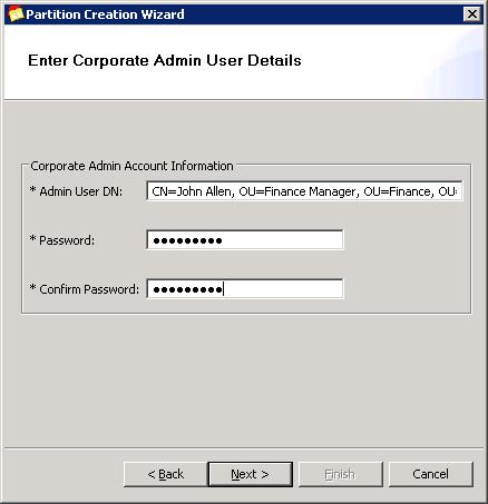 Corporate Mode Integration 4. Click Next. In the Configure Primary Search Base dialog box, type the primary search base for retrieving user details from the corporate servers.