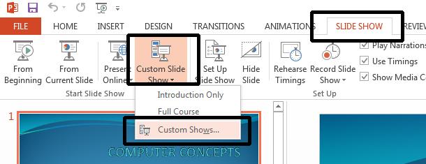 PowerPoint 2013 Advanced Page 27 When finished exit from the slide show. Save your changes and close the presentation.