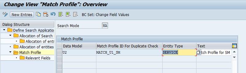 3.8.1. Configuration of the Duplicate Check for HANA search Use the following steps to configure Duplicate Check for HANA search: 8.