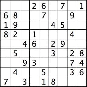 Sudoku (Solve it for a bonus in HW!