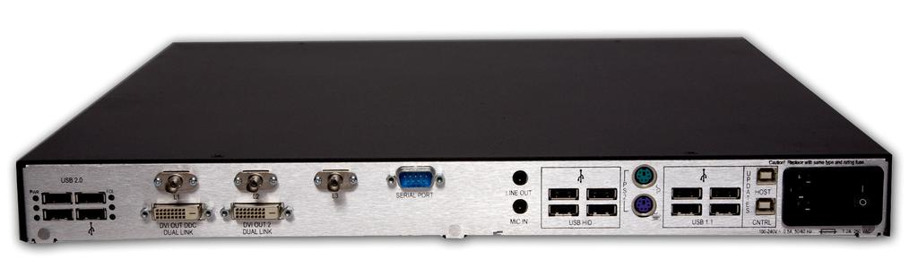 KVM EXTENSION VIDEO EXTENSION - Velocity - Series Key Features Supports one Dual-Link DVI video resolutions and one DVI display MRTS technology 6.