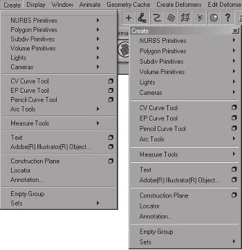 8 chapter 1: The Maya Interface Window Gives you access to the many windows you will come to rely on, such as the Attribute Editor, Outliner, Graph Editor, and Hypergraph.