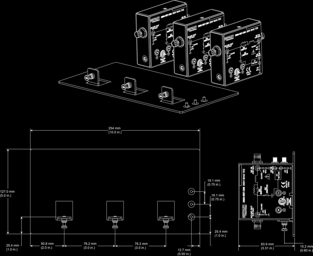 CVU-200-KIT Assembly and dimensions Figure 2: