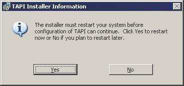 Click Yes to restart your computer. 7.