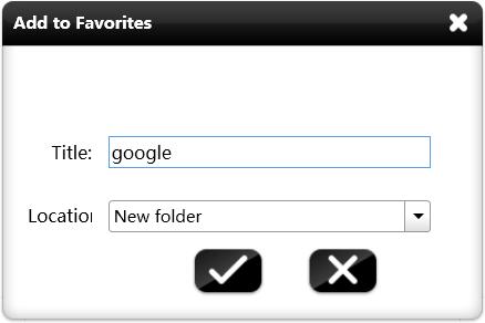 You can modify the favorites folder as required.