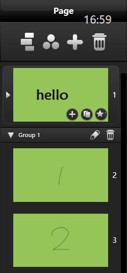 Figure 3-1-16-3-1 Page grouping management 1 Add groups: On the grouping interface, click to add a group. 2 Delete groups: to delete a group. 3 Rename groups: to rename a group.