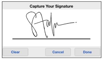 6. Draw your signature with your fingertip or a stylus. Repeat this step for all Signature Blocks in all documents. 7.
