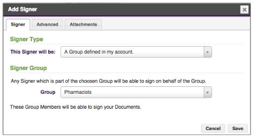 If it is important that signatures be obtained in a specific order, a Signer Workflow can be defined.