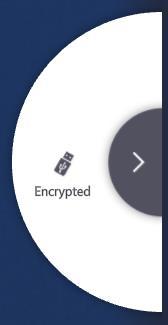MT CANVUS 2.0 USER MANUAL 38 5 CANVAS MENUS 4. In MT Canvus, open the USB menu. 5. Tap the secure USB memory stick. In the example below, the USB stick is named Encrypted.