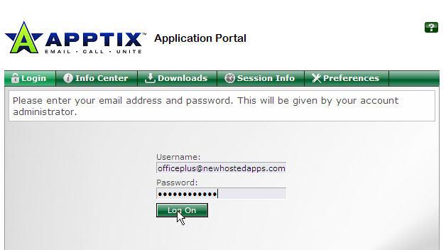 Hosted Applications Admin Guide / Hosted Applications Portal Page 20 of 32 6.1.