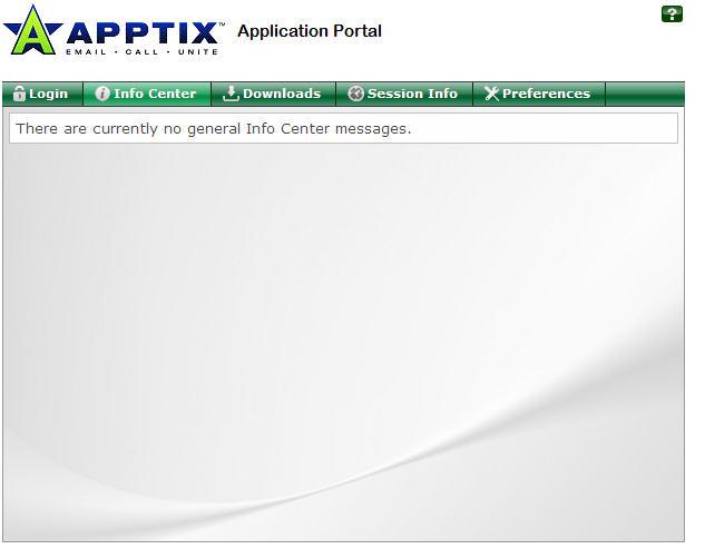 Hosted Applications Admin Guide / Hosted Applications Portal Page 22 of 32 6.2.2 Info Center Tab Any general messages related to the Hosted Applications service will be displayed in this Tab 6.2.3 Downloads Tab The requirement to download and install the vworkspace client software is covered in Chapter 5.