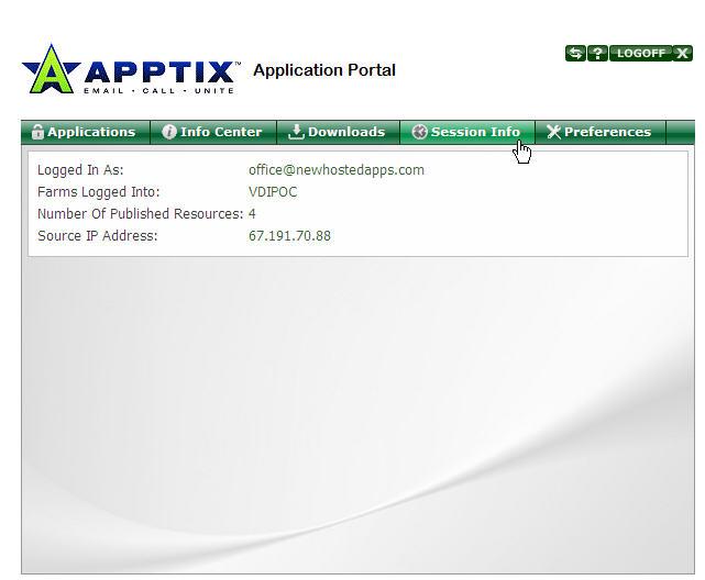 Hosted Applications Admin Guide / Hosted Applications Portal Page 23