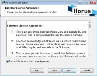 2- Start screen of the installation wizard Before installation can commence, you must have read and accepted the software license agreement.