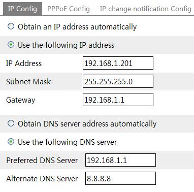 Go to the router s management interface through IE browser to forward the IP address and port of the camera.