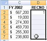 Assigning a name will help avoid certain pitfalls when we add columns of calculations and rows of totals, averages, and so forth, and this step will also be useful later on when we learn to generate