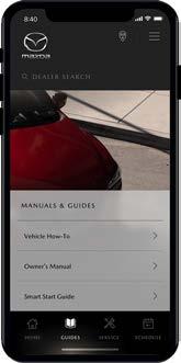 HOME SCREEN ICONS GUIDES ACCESS MANUALS & GUIDES The MyMazda app provides convenient