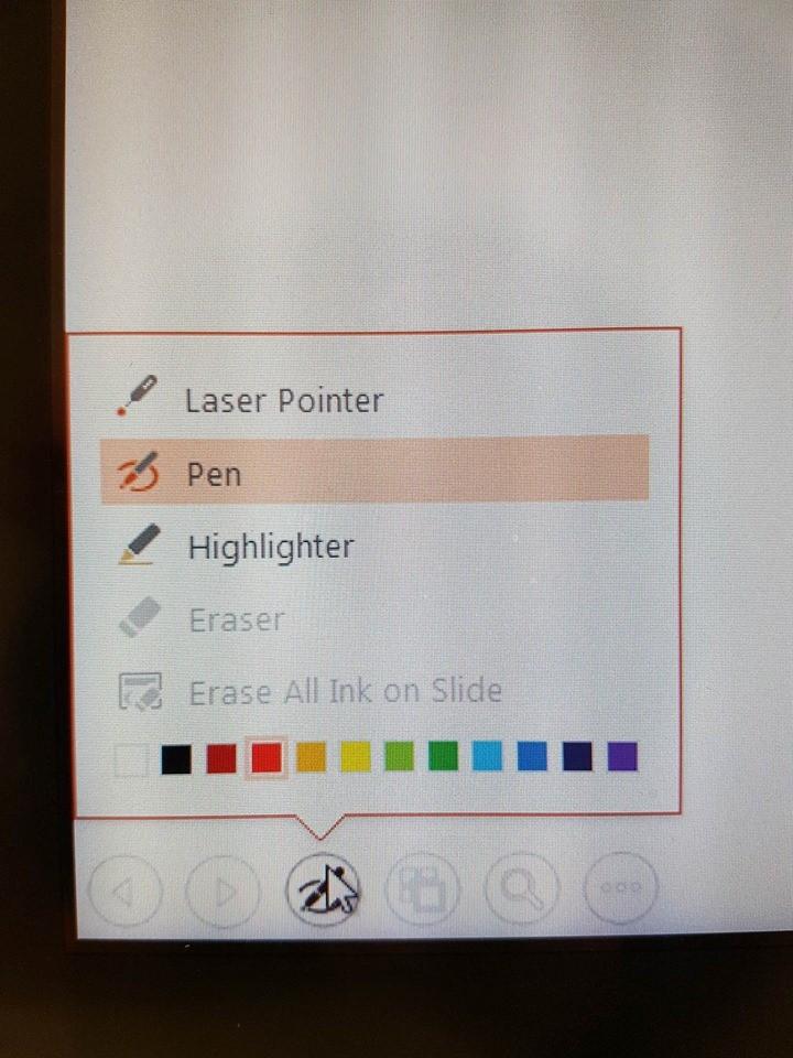 Six options will appear at the bottom or the screen, select the paint brush. Once you have selected the paint brush a pop up menu will appear.