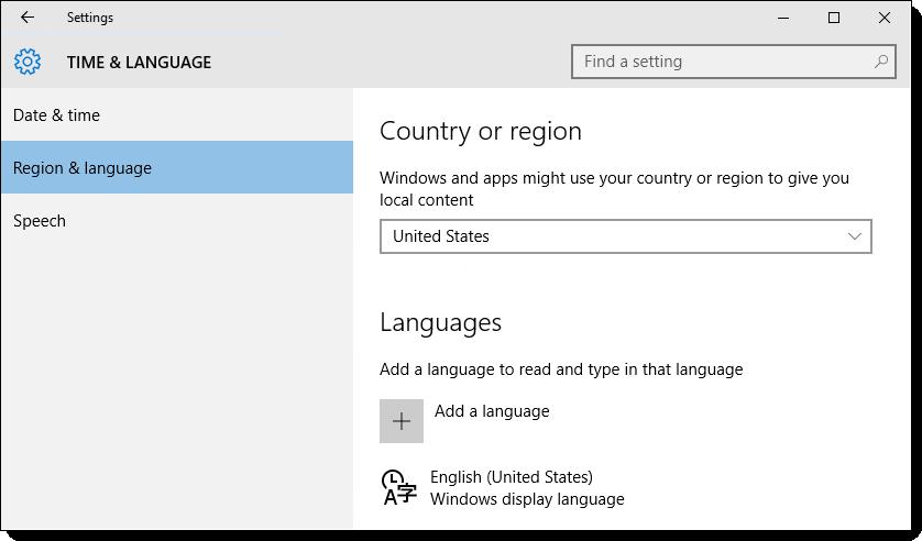 Internationalization and Accessibility / Preparing workbooks for internationalization and accessibility d) From the Country or region, list, select a region.