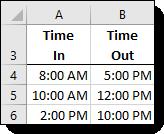 Exercise: Performing simple time calculations My Dates is open. Do This How & Why This is a simple time card, documenting time in and time out, and then calculating hours worked. 2.