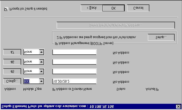 ETHERNET COMMUNICATION SETUP Adding Star 800 MIB to Instruments in System Control 1. In the Setup Ethernet Ports Dialog box, click on the Module Type drop down box for one of the lines and select 800.