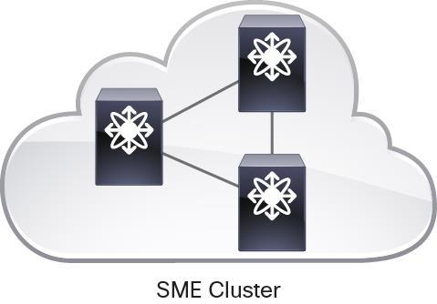 Further, the Cisco DCNM Server connects to the master switch of the Cisco SME cluster using the Secure Shell (SSH) Protocol (Figure 11). Figure 11.