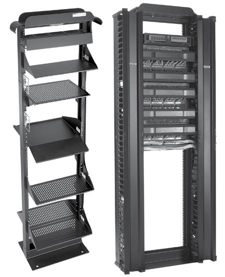 Networking Open Frame Racks 2-Post Open Frame Rack Industry Standards UL 186 Listed; File No. E20874 cul Listed per CSA C22.2 No. 182.4; File No.