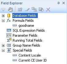 Insert the formula field in the report using Field