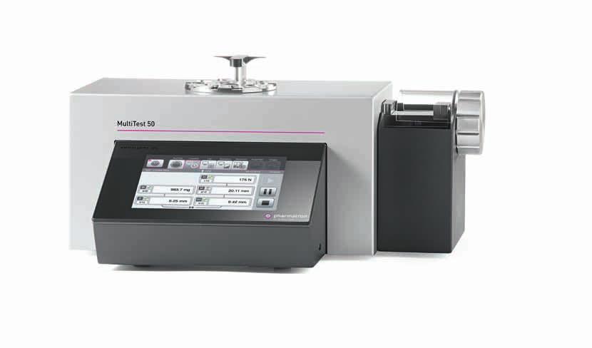3 Hardness testing > Manual tablet testing system > MultiTest 50 MultiTest 50 The MultiTest 50 is a manual tablet testing system that offers the highest precision, robustness, and exceptional