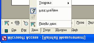 28 To Format the Report: To modify the format, it is necessary to switch from the current view to design view.?? Select View from the menu bar.?? Click Design View.
