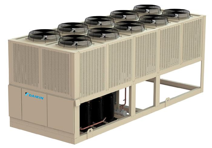 Reliability, efficiency and low cost of ownership Daikin Trailblazer air cooled scroll chillers are feature-rich, with industry leading performance.