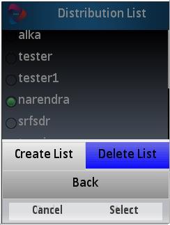 Before list creation, application check all number/destination entered in the list. If any invalid destination found, will automatically discarded from list and only valid destination will be saved.