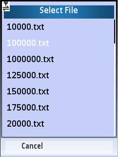 Browse Text File: On clicking "Browse Text File", below screen opens, from where user can select